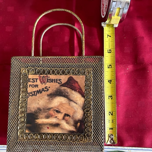 Christmas Santa Baby Sign and Gold Wire Decor - Picture 11 of 11